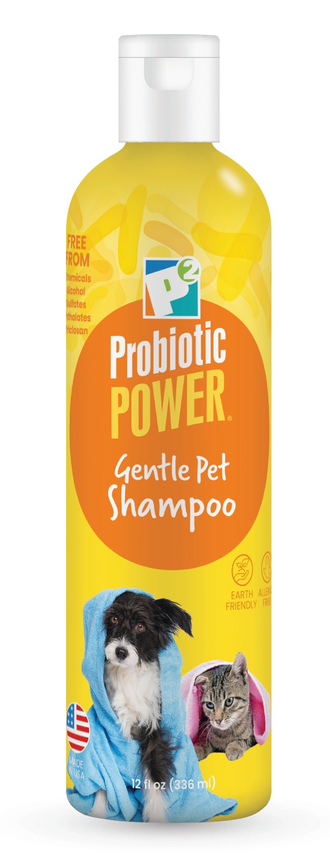 P2 Probiotic Power Gentle Soothing Pet Shampoo, 12 oz