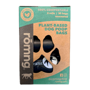 compostable plant-based dog poop bags + bamboo dispenser - Pristine Pet Supply