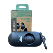compostable plant-based dog poop bags + bamboo dispenser - Pristine Pet Supply