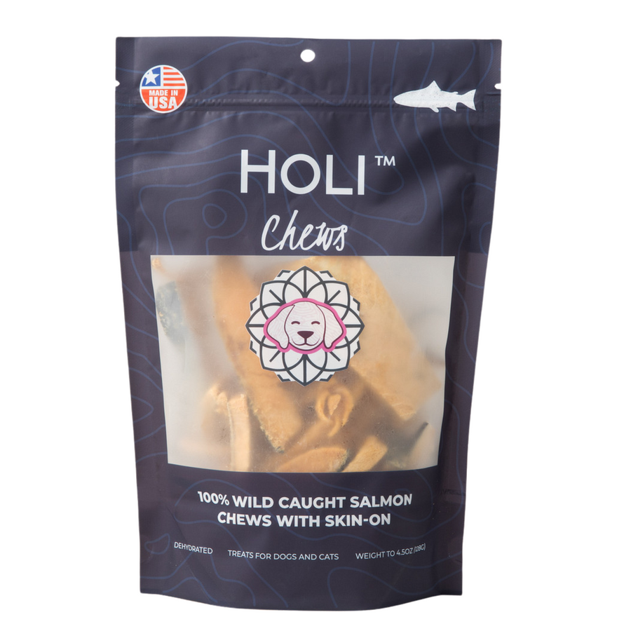 Salmon Skin Dental Chews for Dogs and Cats - Pristine Pet Supply