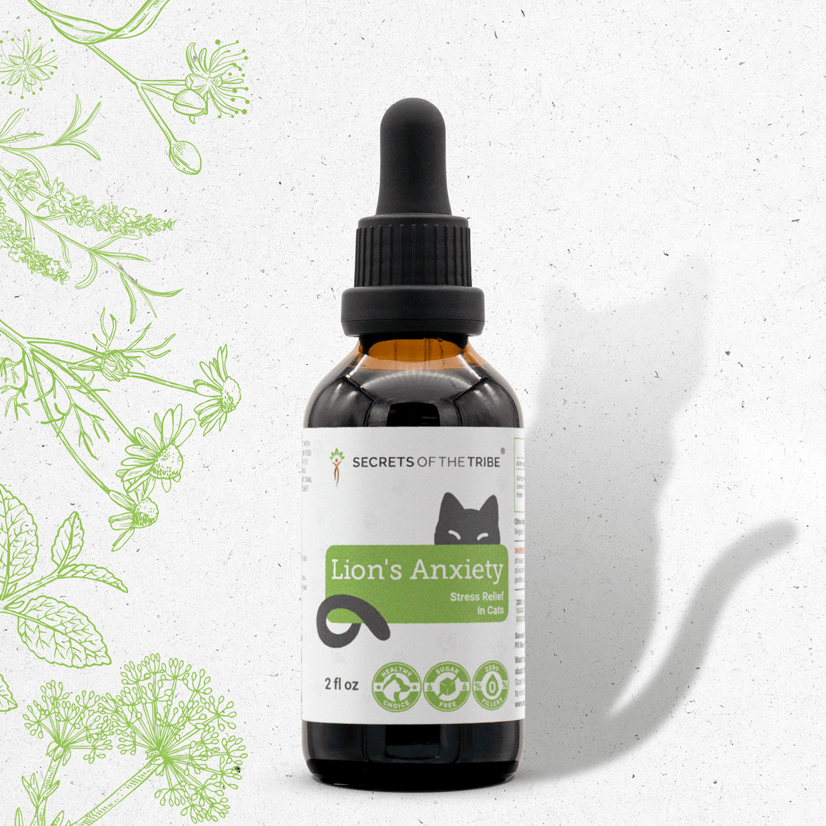 Secrets Of The Tribe Lion's Calming Herbal Blend for Cats