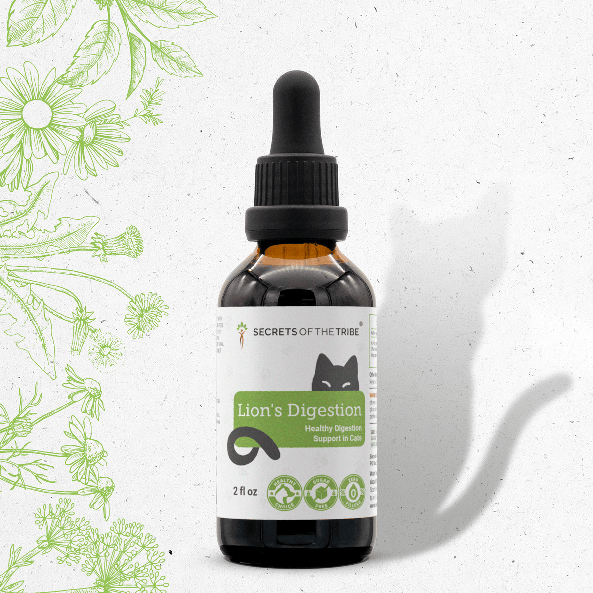 Secrets Of The Tribe Lion's Digestion Herbal Blend for Cats