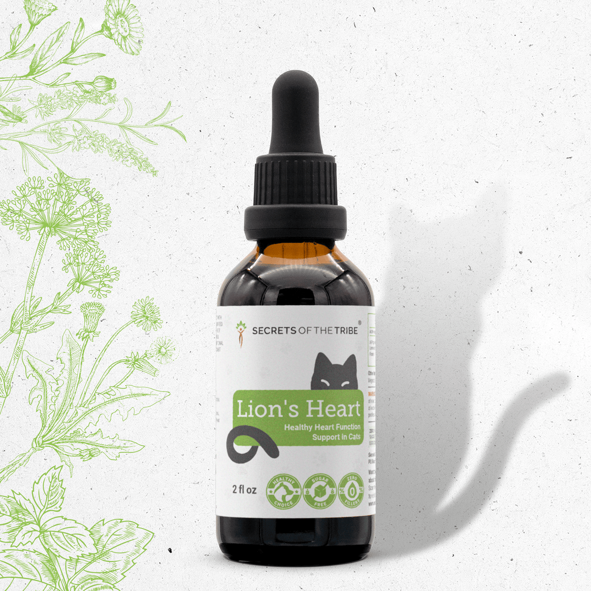 Secrets Of The Tribe Lion's Heart Support Herbal Blend for Cats