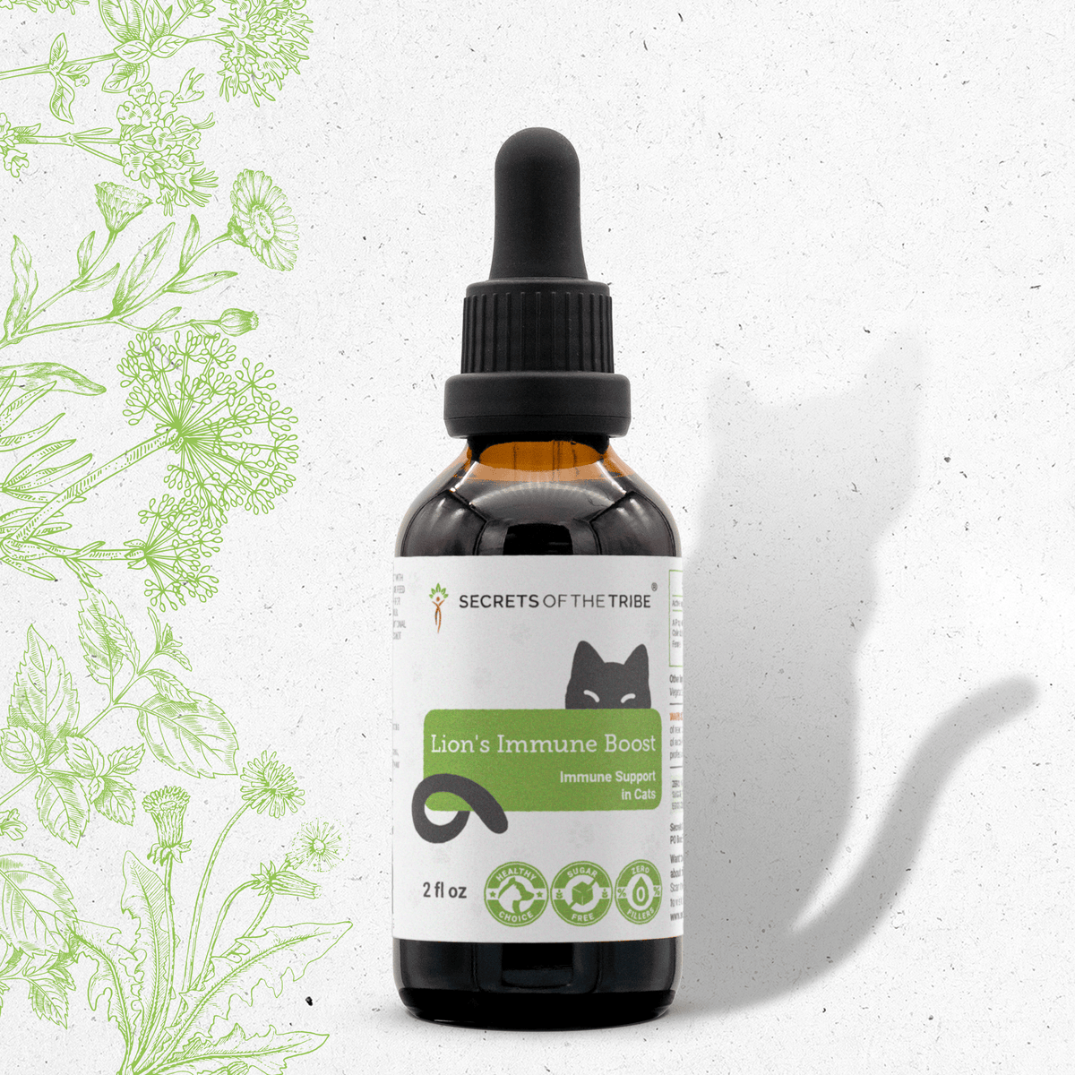 Secrets Of The Tribe Lion's Immune Support Herbal Blend for Cats