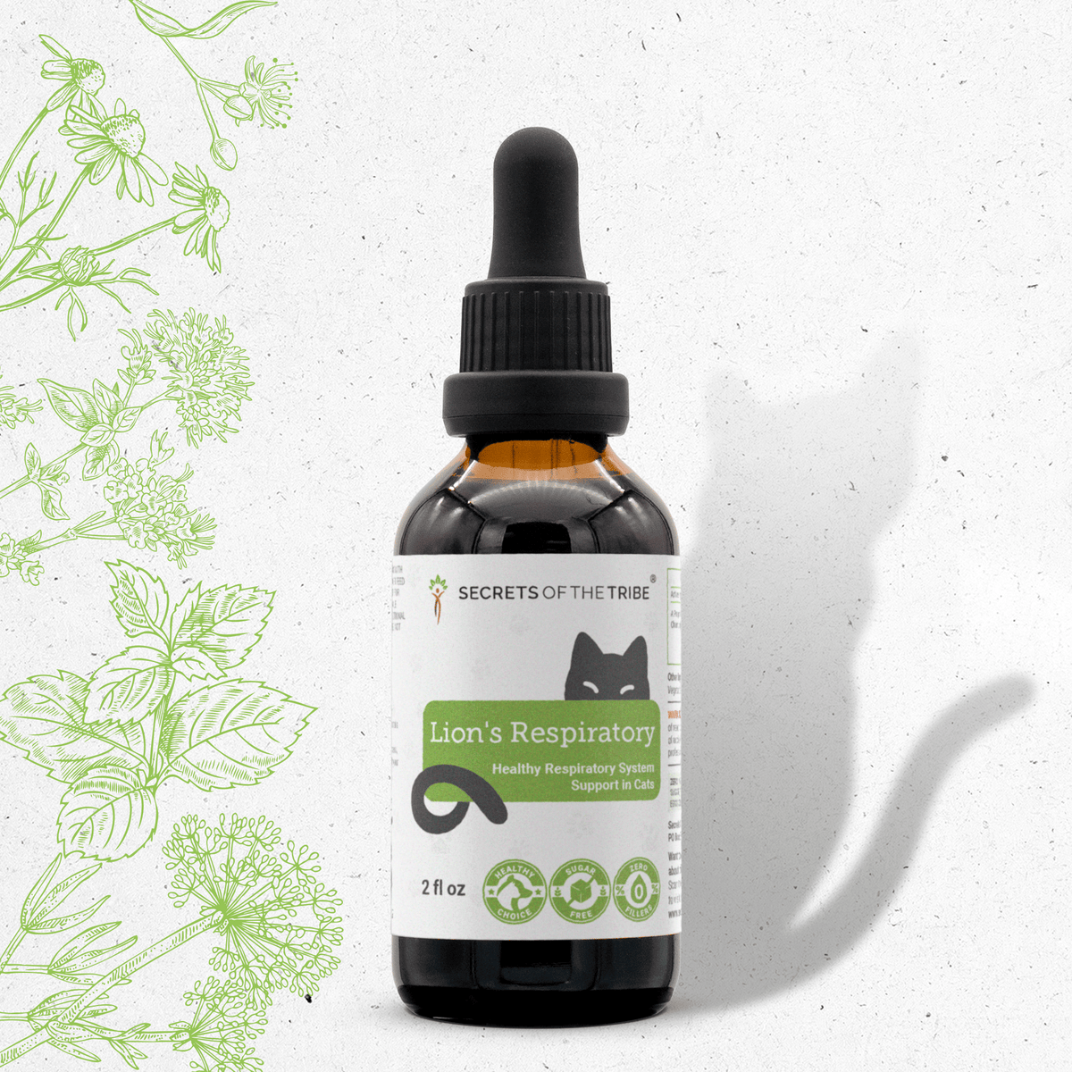 Secrets Of The Tribe Lion's Respiratory Herbal Blend for Cats