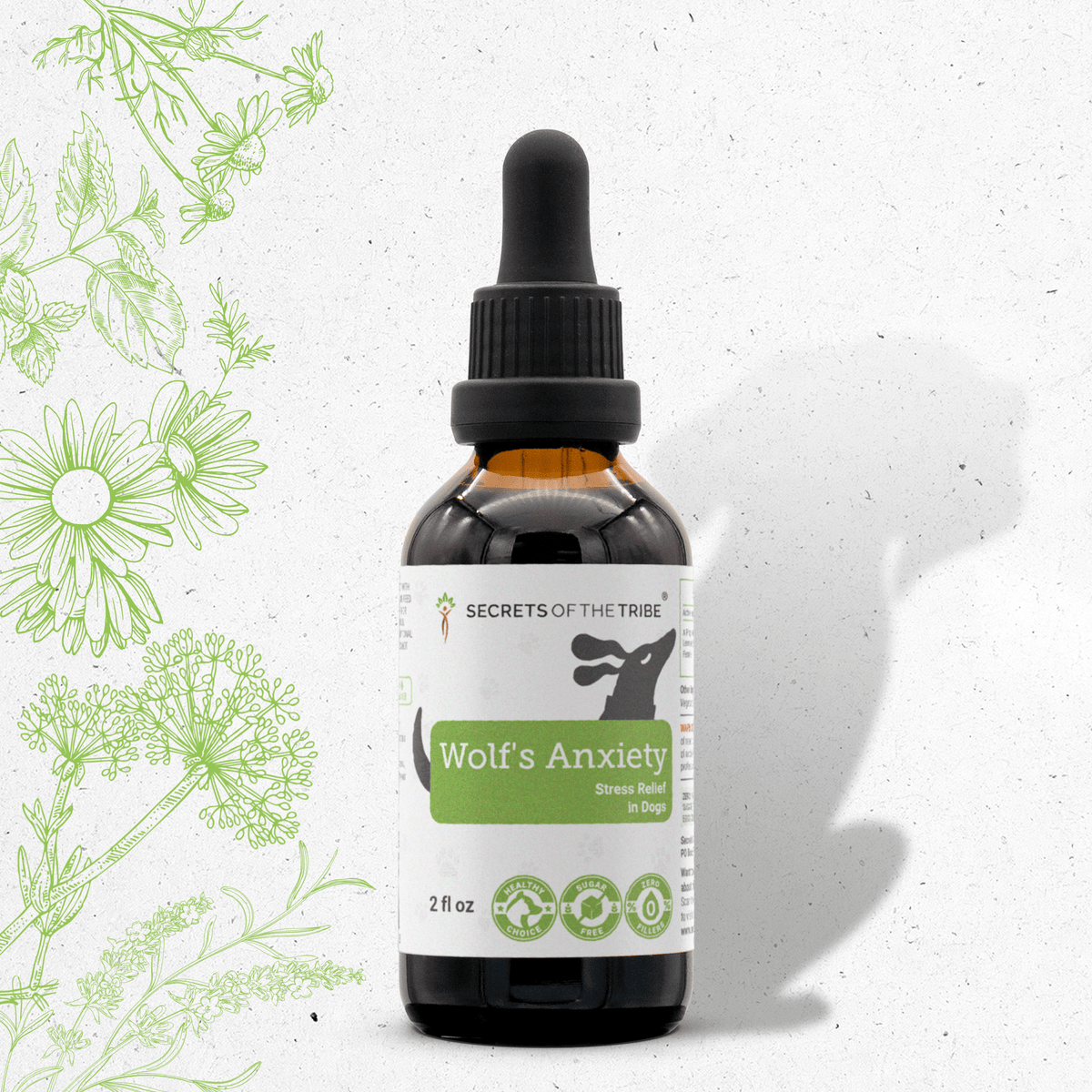 Secrets Of The Tribe Wolf's Calming Herbal Blend for Dogs