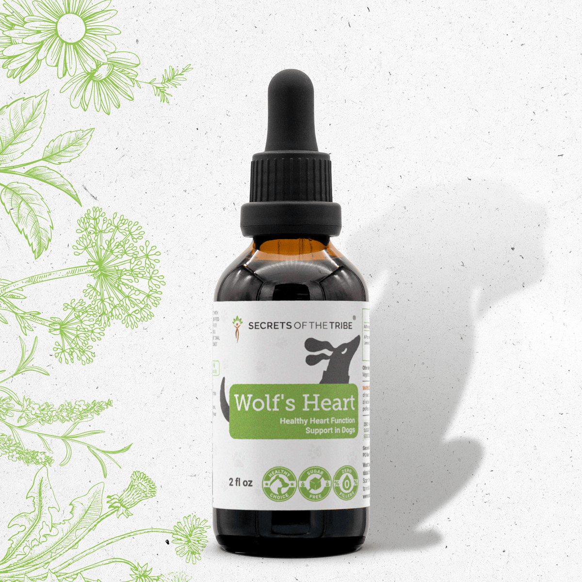 Secrets Of The Tribe Wolf's Heart Support Herbal Blend for Dogs