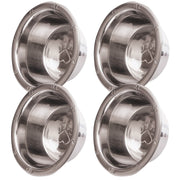 Jeffers Stainless Steel Embossed Wide-Lip Food & Water Pet Bowls