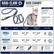 Touchcat 'Radi-Claw' Durable Cable Cat Harness and Leash Combo