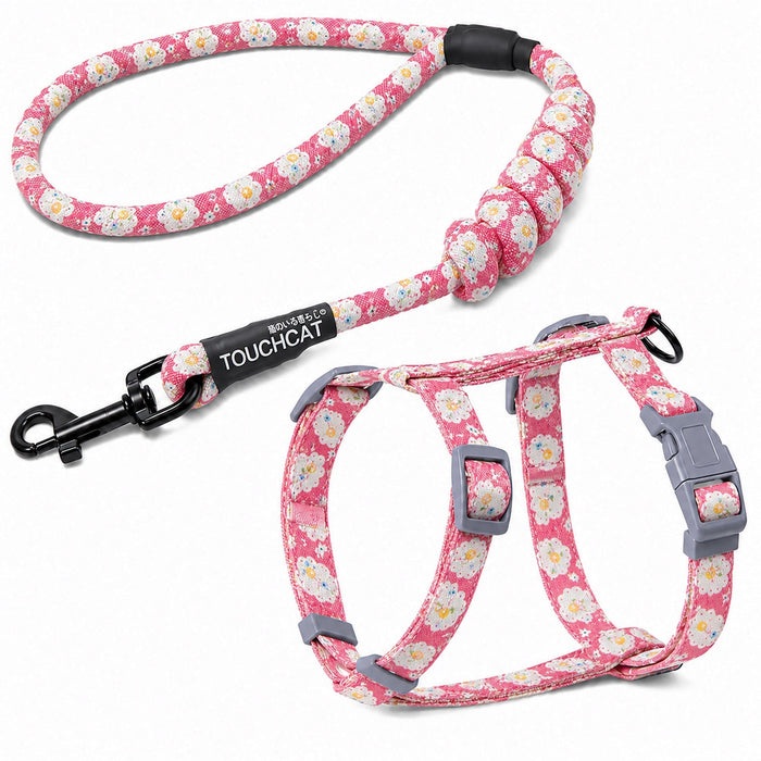 Touchcat 'Radi-Claw' Durable Cable Cat Harness and Leash Combo
