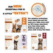 WizSmart Essentials Pads, Large, 50 count, Fresh Scented