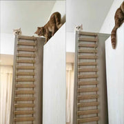 Wooden Cat Climbing Bridge & Sisal Scratcher